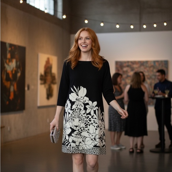 Tibi Dresses & Skirts - Tibi New York jaguar dress size‎ L